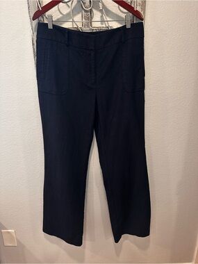 LOFT Classic Women's Wide-Leg Pants in Navy